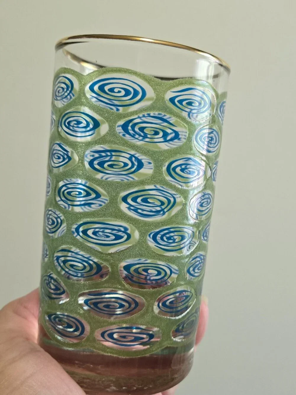 Libbey 'Peacock Swirl' Glass Set